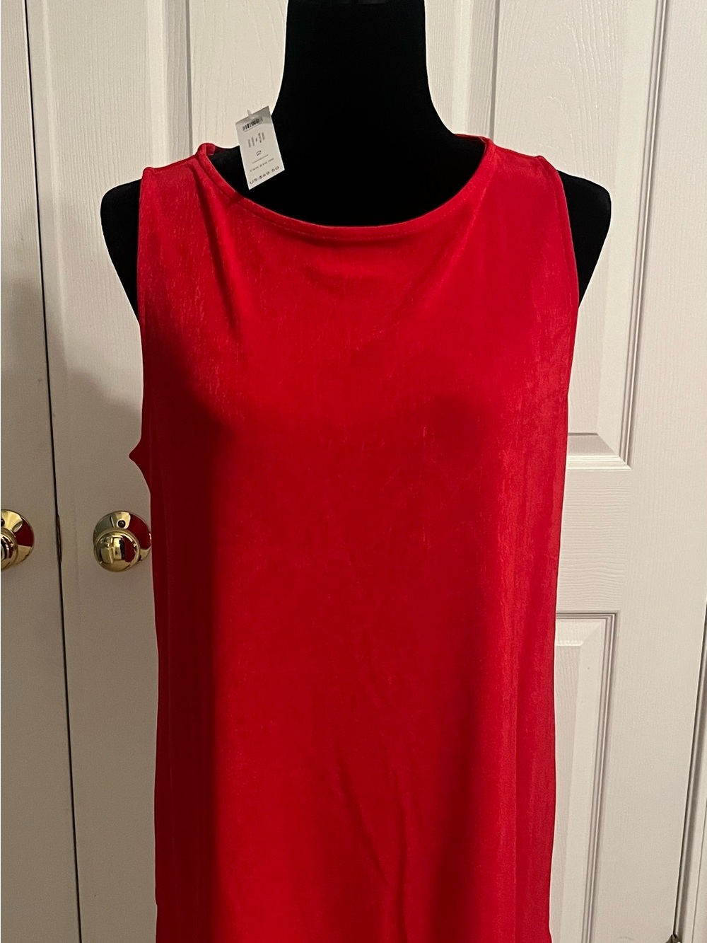 Chicos Women's Red Sleeveless Travelers Tank Top NWT Sz large